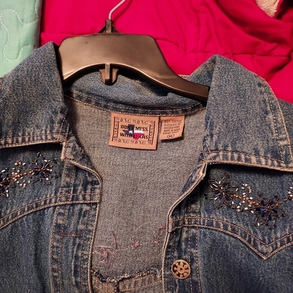 Don't Mess With Texas jacket med beaded - Picture 2 of 15